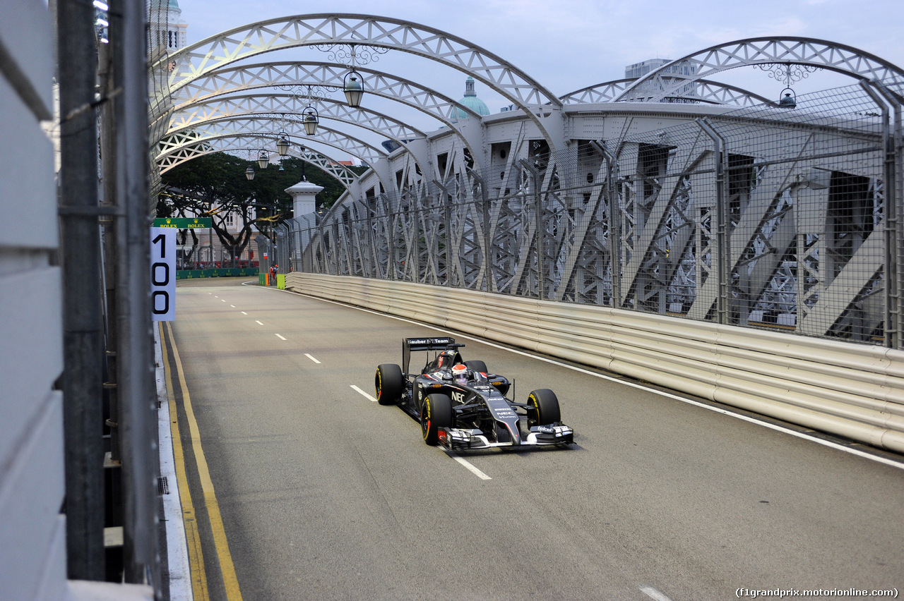 GP SINGAPORE, 20.09.2014 - Prove Libere 3, Adrian Sutil (GER) Sauber F1 Team C33