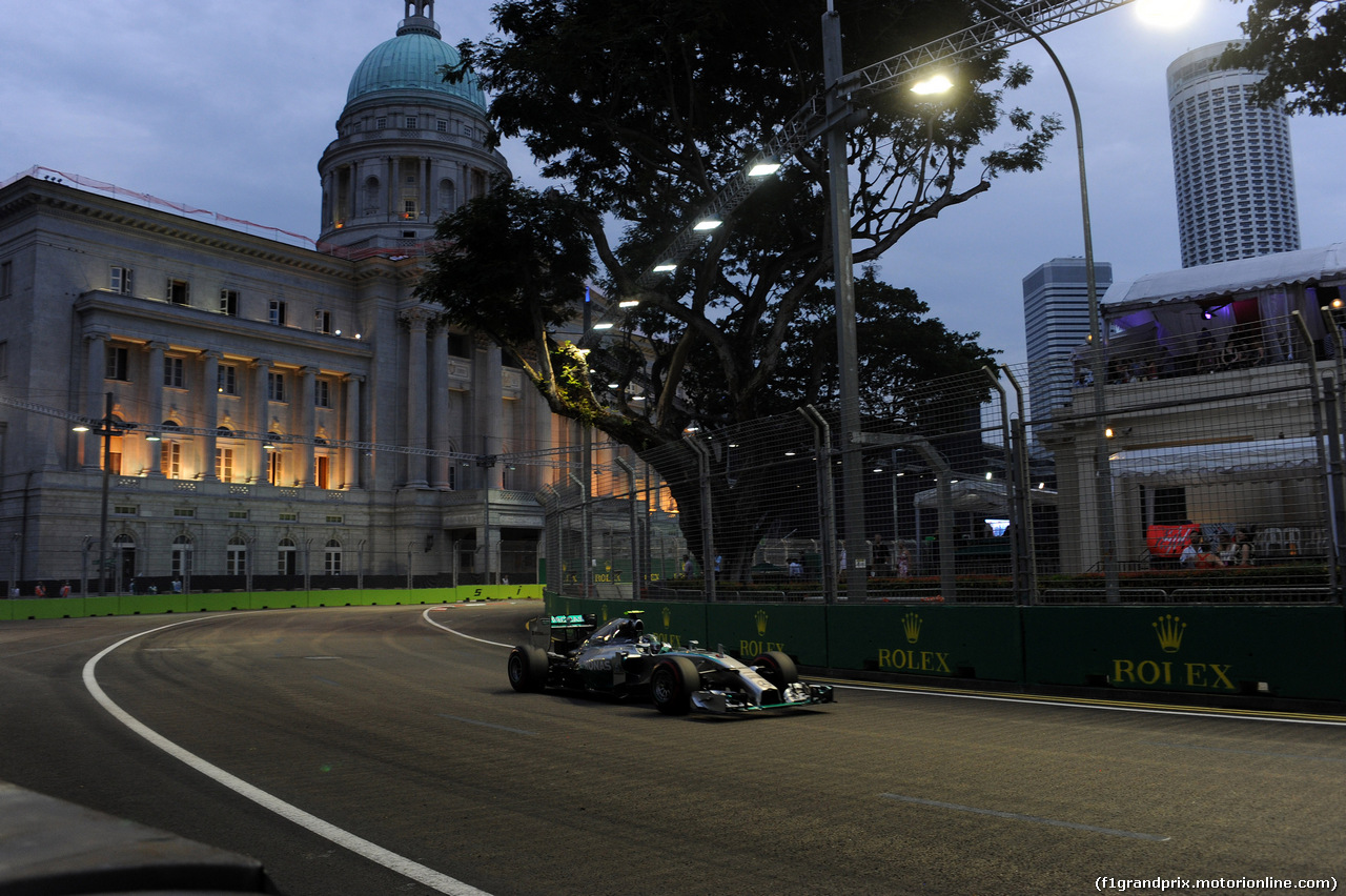 GP SINGAPORE, 20.09.2014 - Prove Libere 3, Nico Rosberg (GER) Mercedes AMG F1 W05