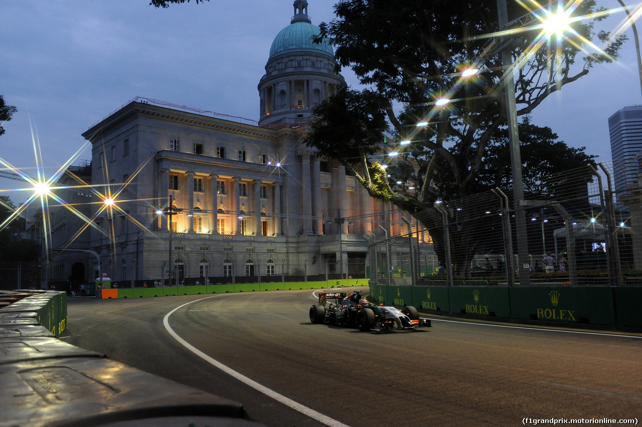 GP SINGAPORE, 20.09.2014 - Prove Libere 3, Nico Hulkenberg (GER) Sahara Force India F1 VJM07