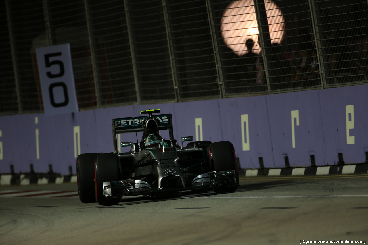 GP SINGAPORE, 20.09.2014 - Qualifiche, Lewis Hamilton (GBR) Mercedes AMG F1 W05