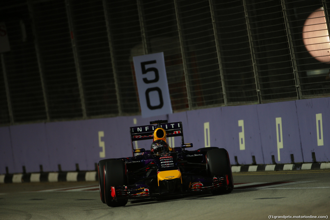 GP SINGAPORE, 20.09.2014 - Qualifiche, Sebastian Vettel (GER) Red Bull Racing RB10
