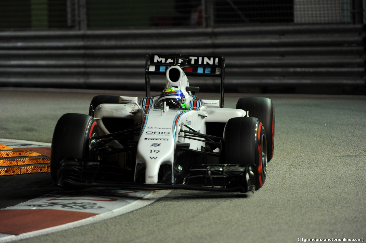 GP SINGAPORE, 20.09.2014 - Qualifiche, Felipe Massa (BRA) Williams F1 Team FW36