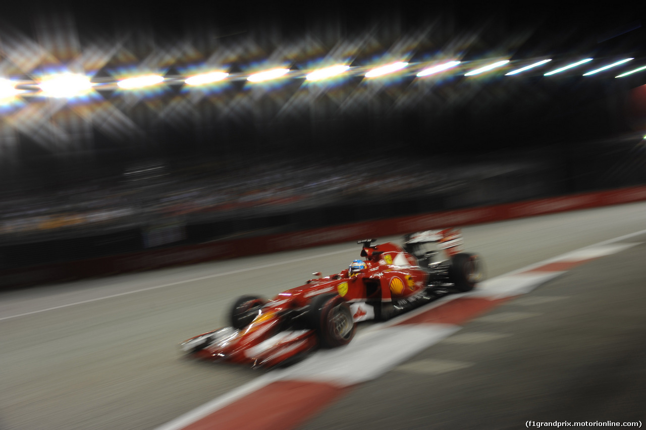 GP SINGAPORE, 20.09.2014 - Qualifiche, Fernando Alonso (ESP) Ferrari F14-T