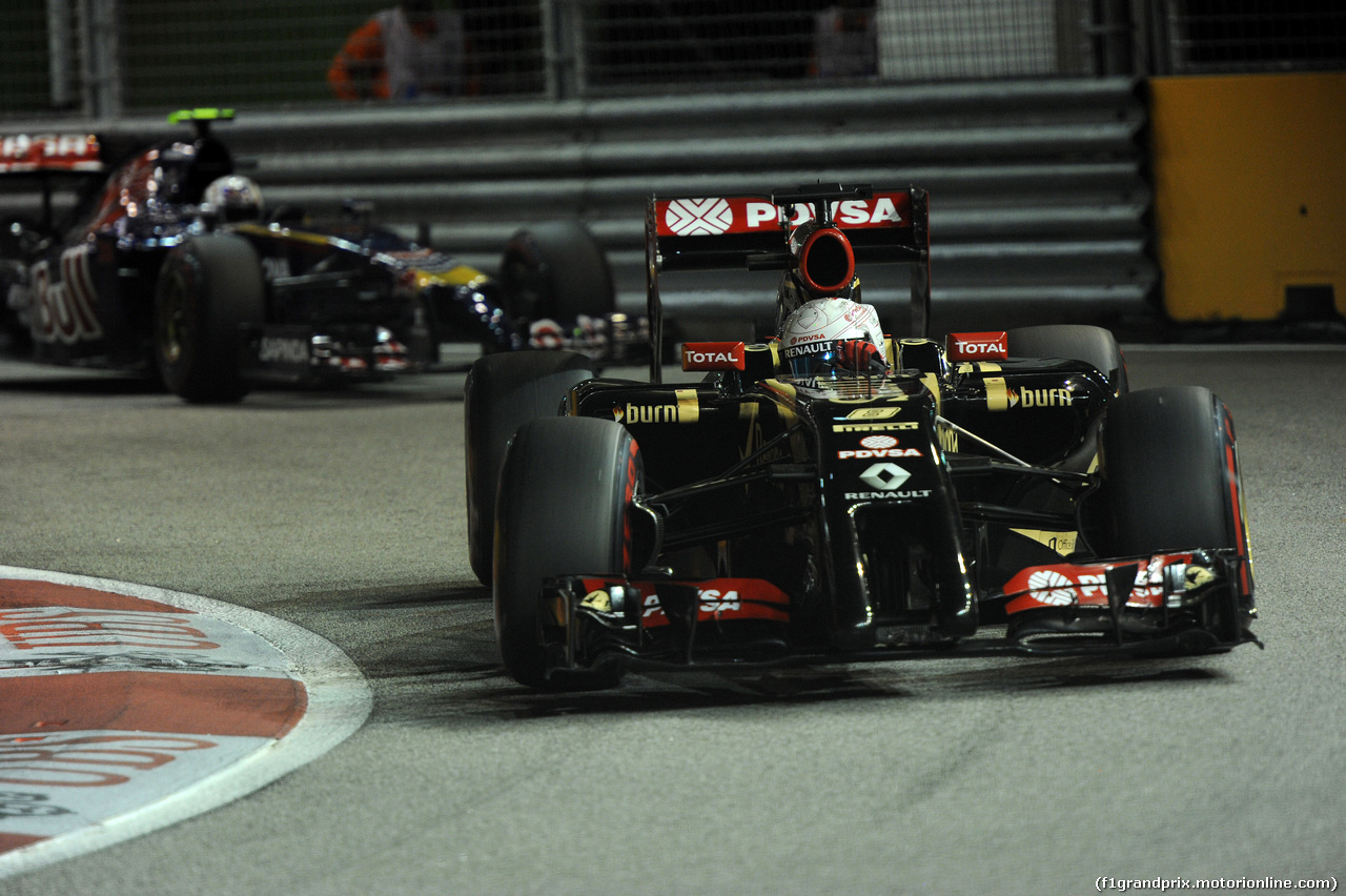 GP SINGAPORE, 20.09.2014 - Qualifiche, Romain Grosjean (FRA) Lotus F1 Team E22
