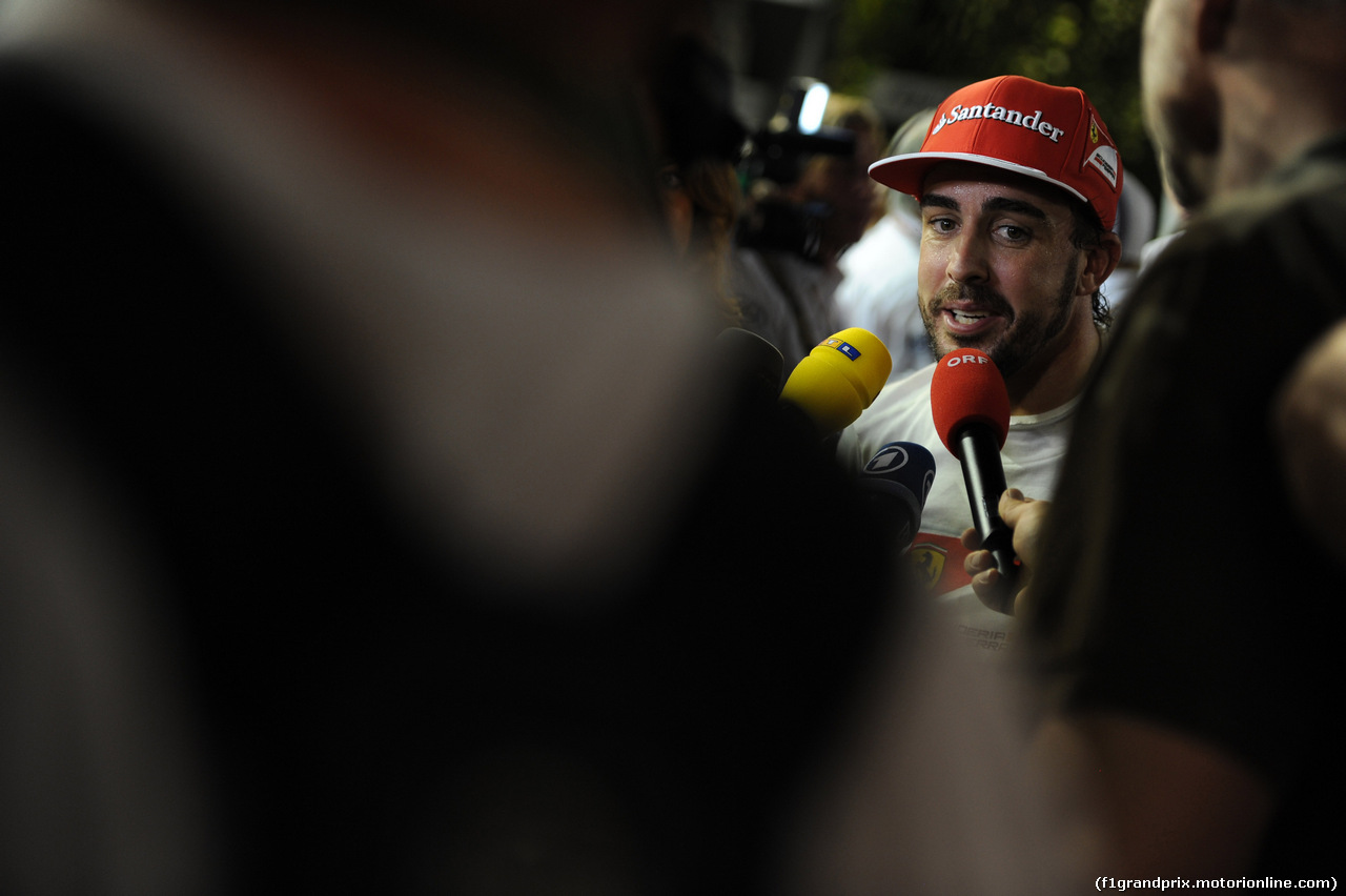 GP SINGAPORE, 20.09.2014 - Qualifiche, Fernando Alonso (ESP) Ferrari F14-T