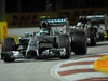 GP SINGAPORE, 20.09.2014 - Qualifiche, Nico Rosberg (GER) Mercedes AMG F1 W05 davanti a Lewis Hamilton (GBR) Mercedes AMG F1 W05