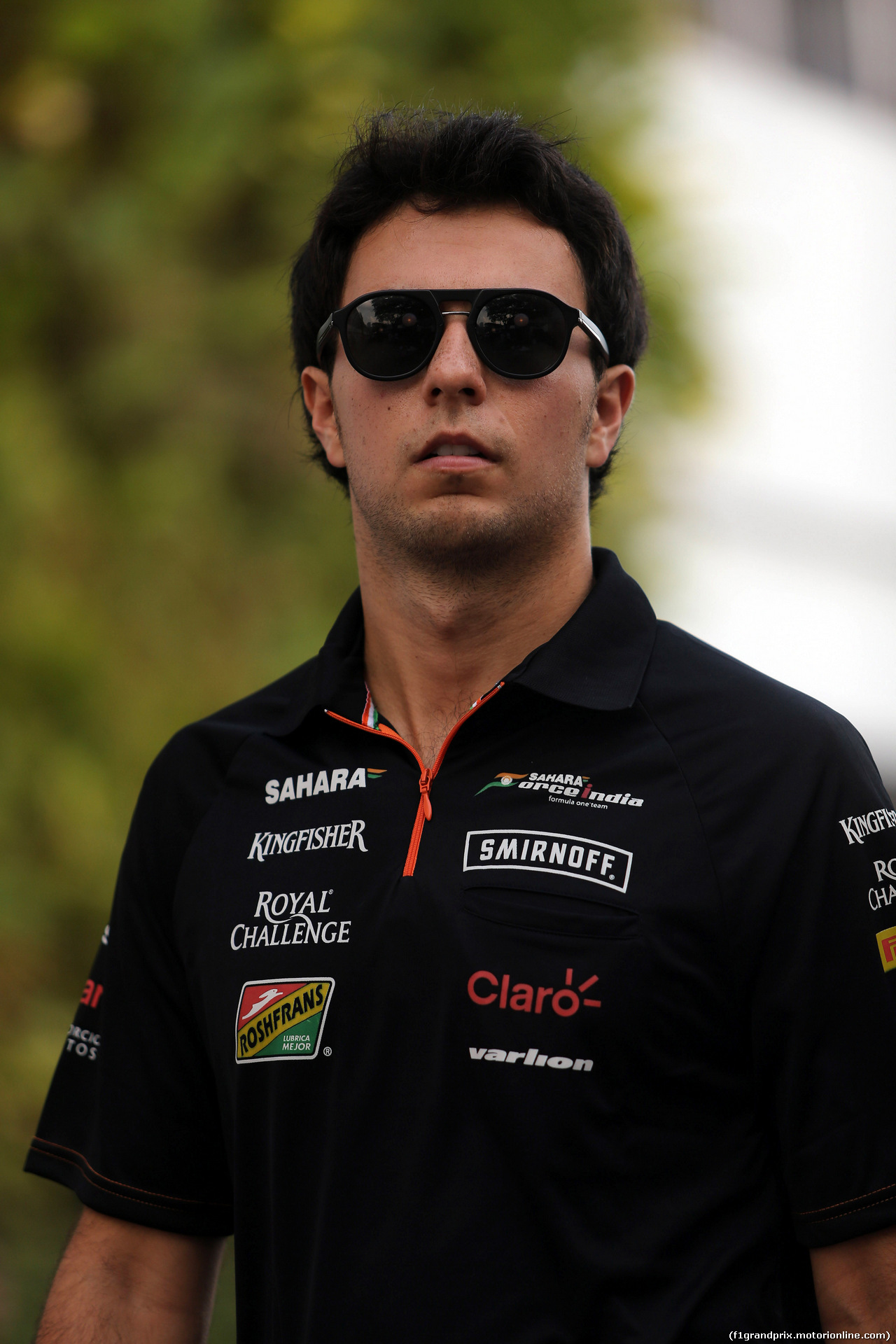 GP SINGAPORE, 19.09.2014- Sergio Perez (MEX) Sahara Force India F1 VJM07