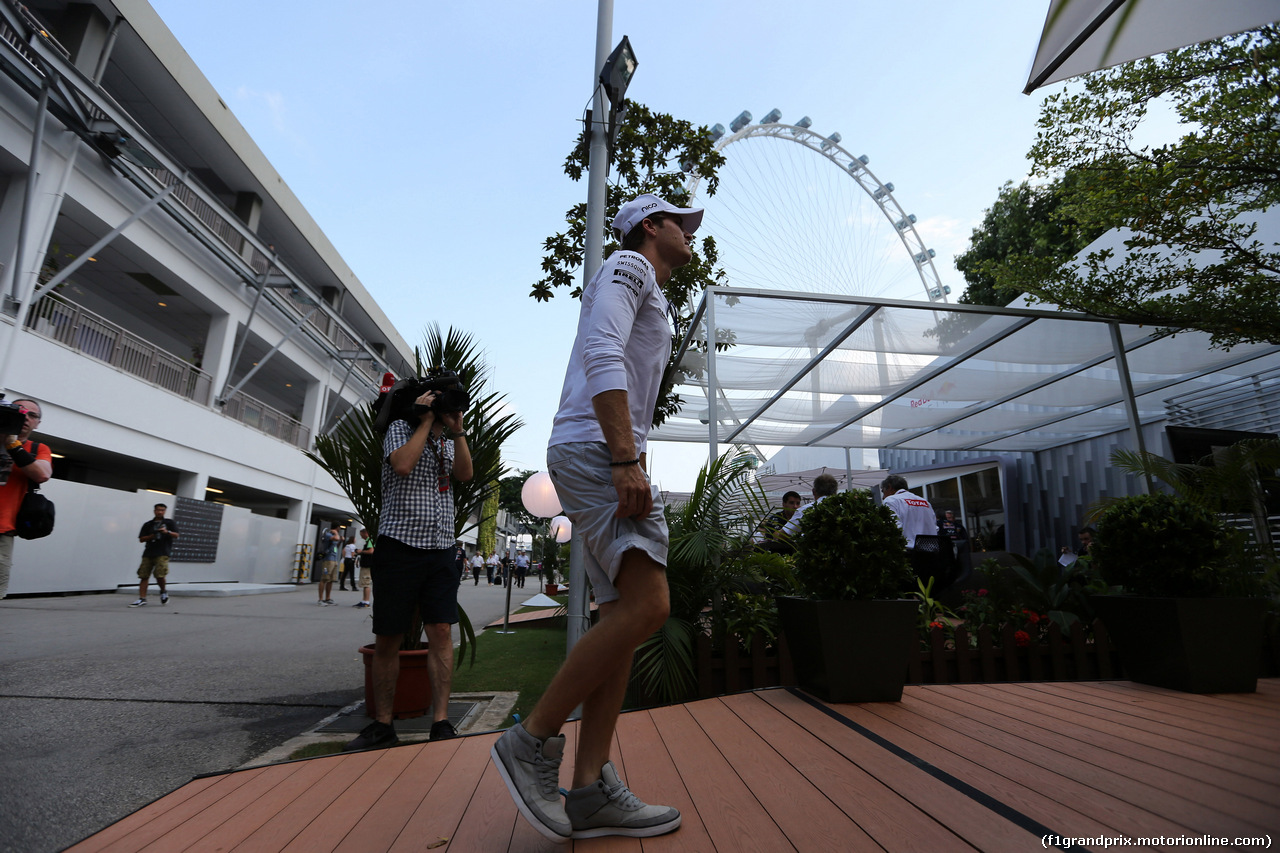 GP SINGAPORE, 19.09.2014- Nico Rosberg (GER) Mercedes AMG F1 W05