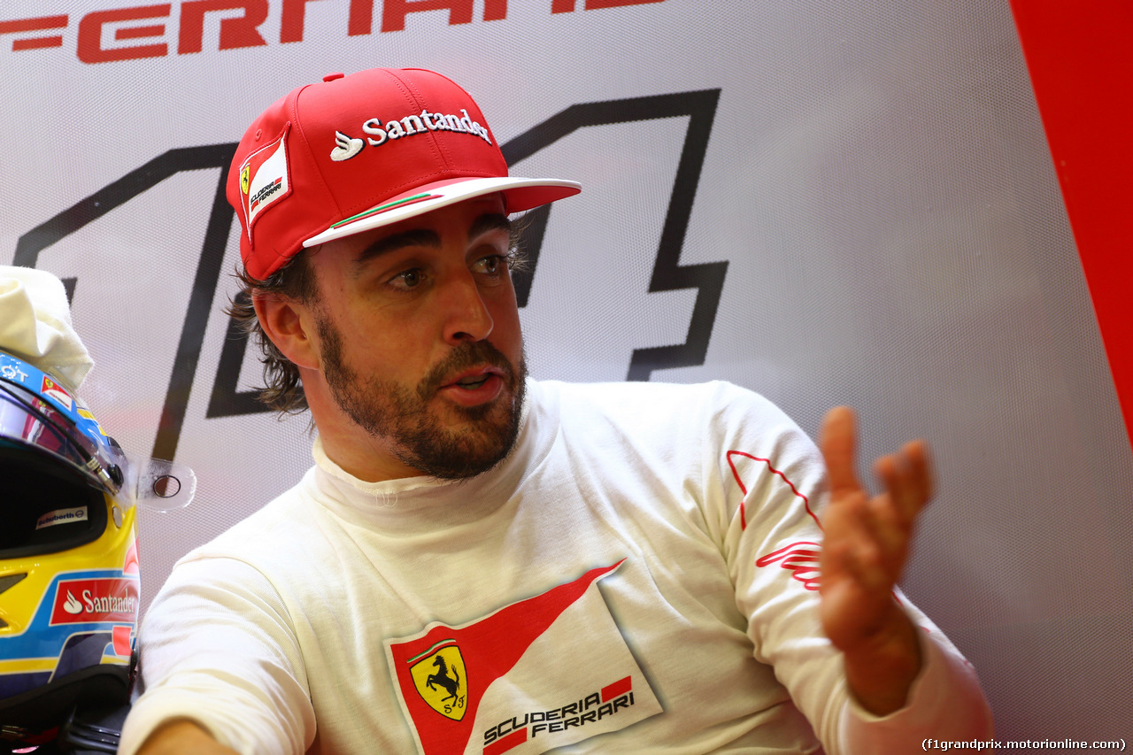 GP SINGAPORE, 19.09.2014- Prove Libere 1, Fernando Alonso (ESP) Ferrari F14-T