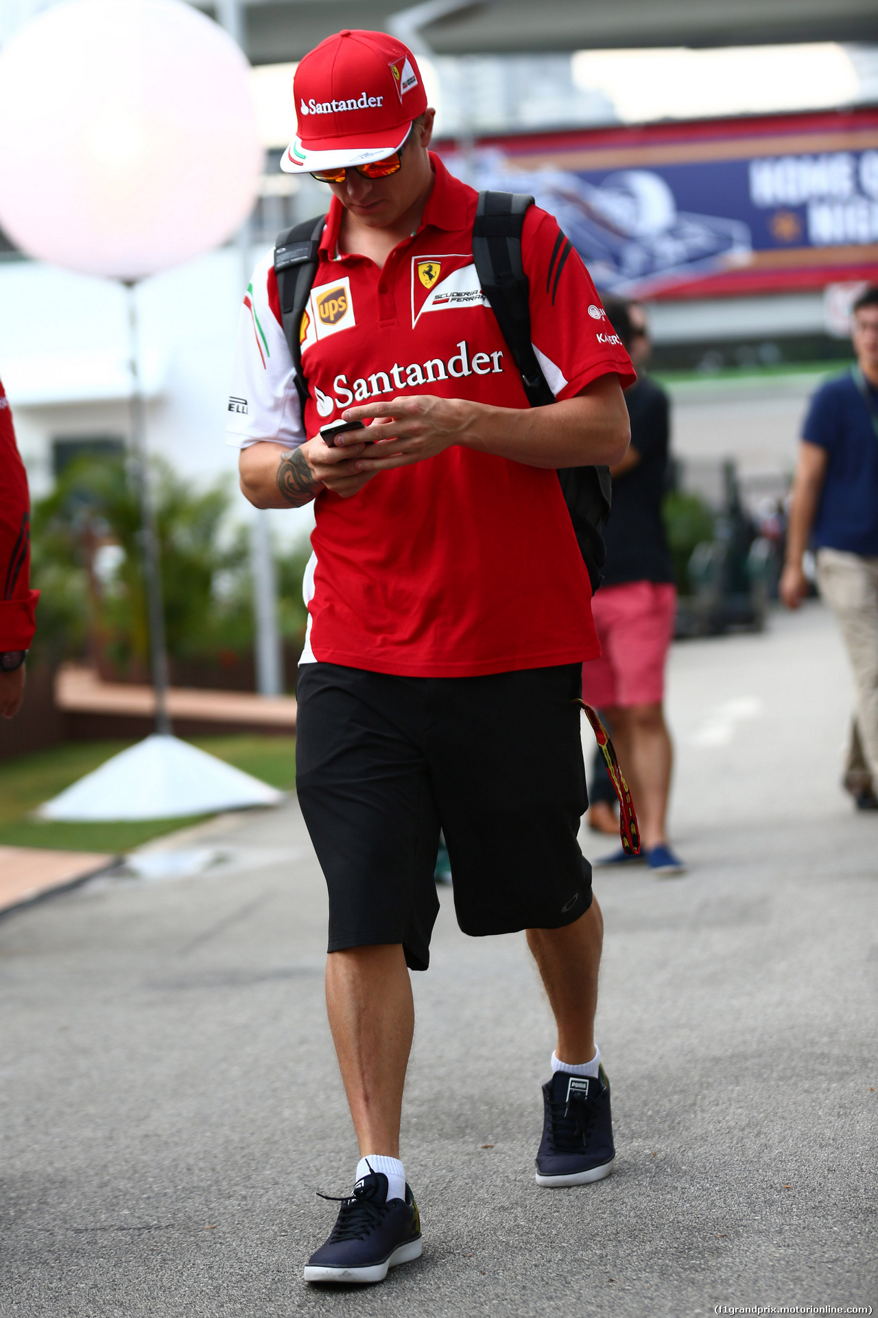 GP SINGAPORE, 19.09.2014- Prove Libere 1, Kimi Raikkonen (FIN) Ferrari F14-T