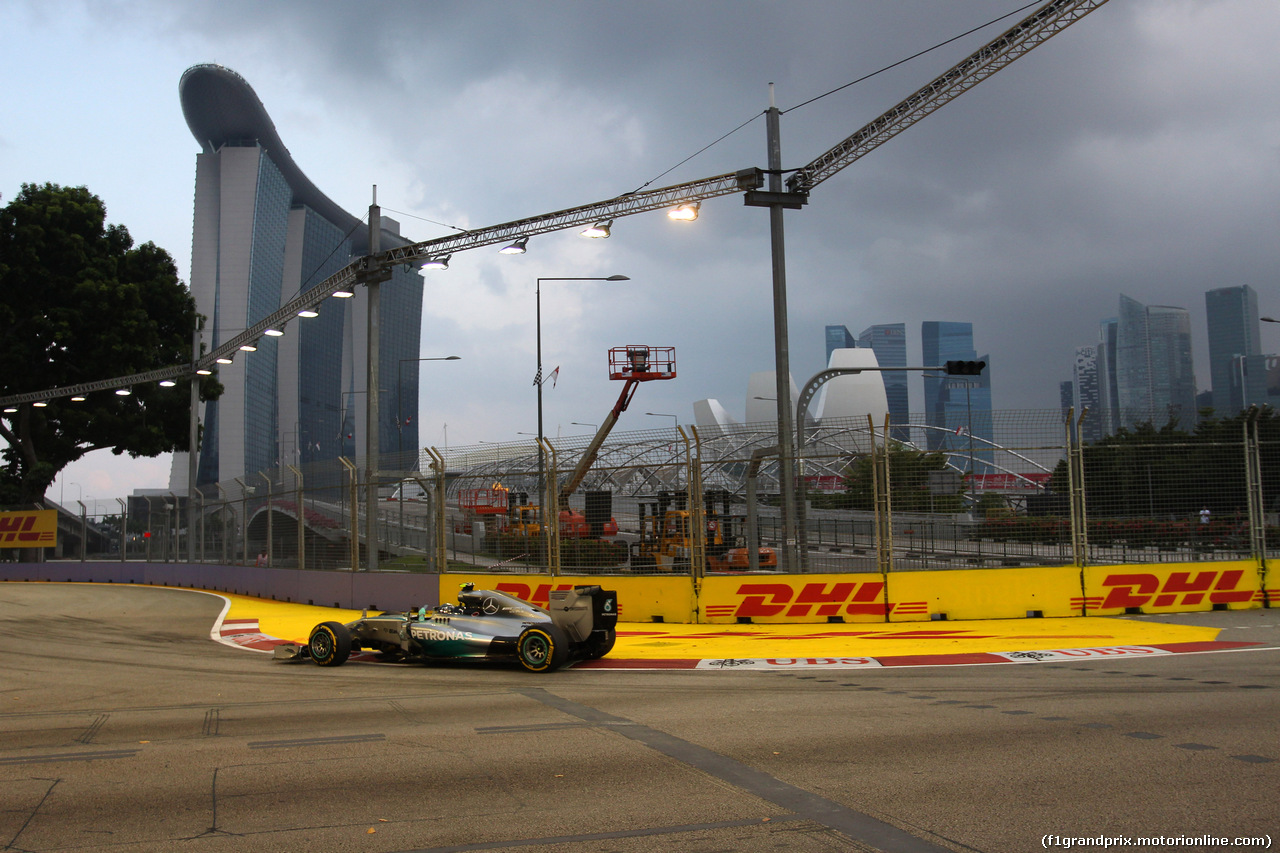 GP SINGAPORE, 19.09.2014- Prove Libere 1, Nico Rosberg (GER) Mercedes AMG F1 W05