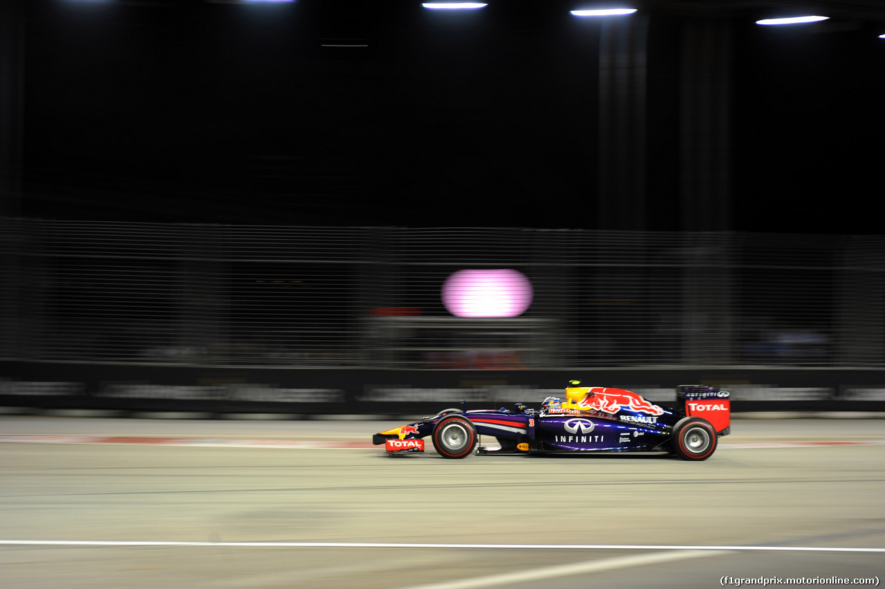 GP SINGAPORE, 19.09.2014- Prove Libere 2, Daniel Ricciardo (AUS) Red Bull Racing RB10