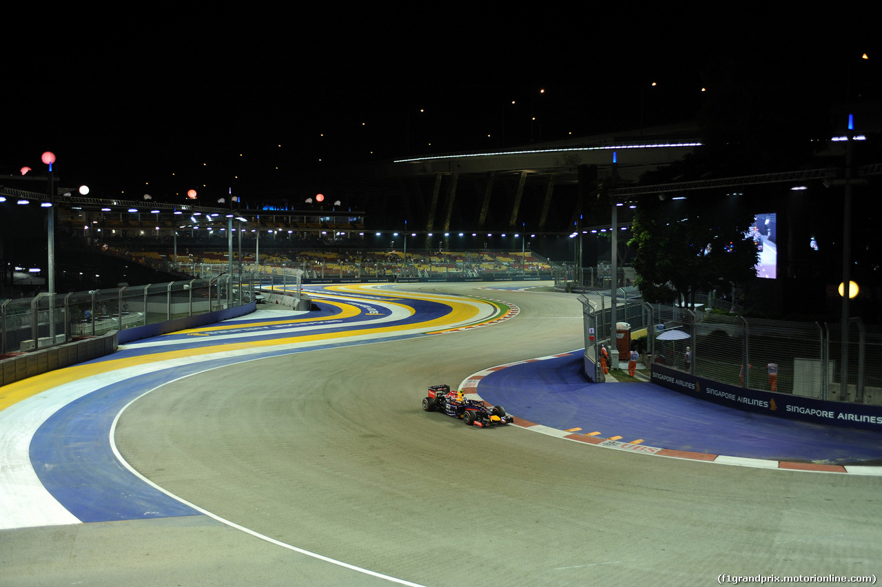 GP SINGAPORE, 19.09.2014- Prove Libere 2, Daniel Ricciardo (AUS) Red Bull Racing RB10