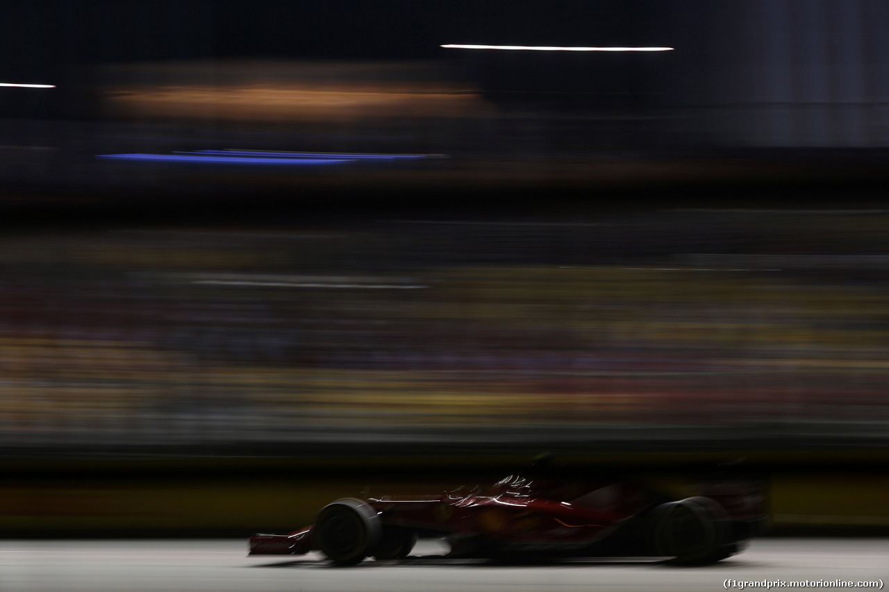 GP SINGAPORE, 19.09.2014- Prove Libere 2, Kimi Raikkonen (FIN) Ferrari F14-T