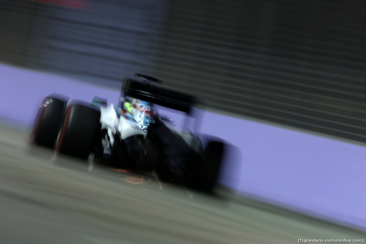 GP SINGAPORE, 19.09.2014- Prove Libere 2, Felipe Massa (BRA) Williams F1 Team FW36