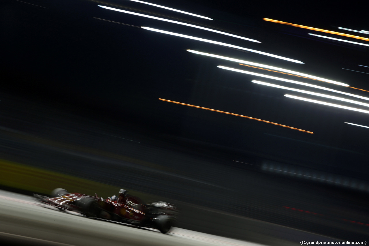 GP SINGAPORE, 19.09.2014- Prove Libere 2, Fernando Alonso (ESP) Ferrari F14-T