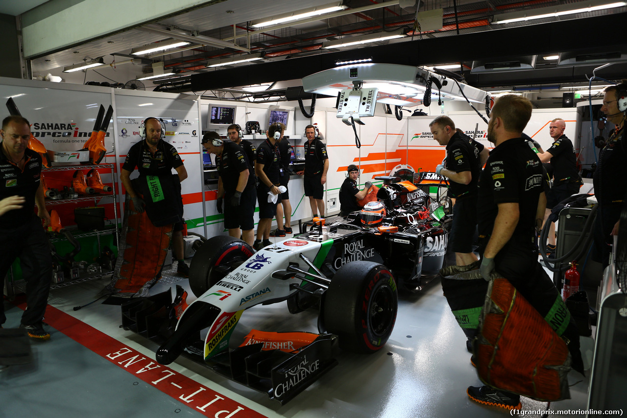 GP SINGAPORE, 19.09.2014- Prove Libere 2, Nico Hulkenberg (GER) Sahara Force India F1 VJM07