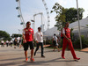 GP SINGAPORE, 19.09.2014- Fernando Alonso (ESP) Ferrari F14-T e Luis Garcia Abad (ESP), manager of Fernando Alonso (ESP)