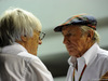 GP SINGAPORE, 19.09.2014- Free Practice 2, Bernie Ecclestone (GBR), President e CEO of FOM e Sir Jackie Stewart (GBR)