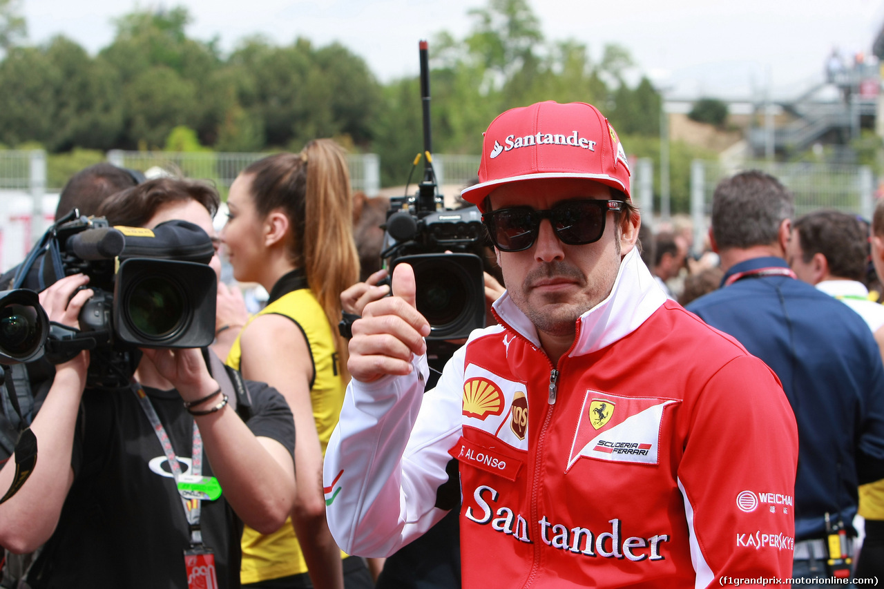 GP SPAGNA, 11.05.2014- Fernando Alonso (ESP) Ferrari F14-T