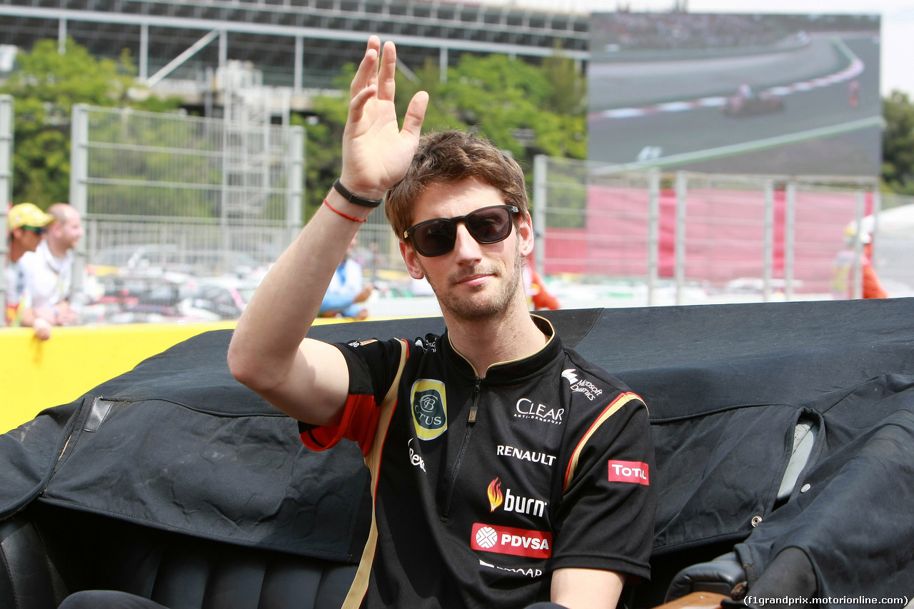 GP SPAGNA, 11.05.2014- Romain Grosjean (FRA) Lotus F1 Team E22