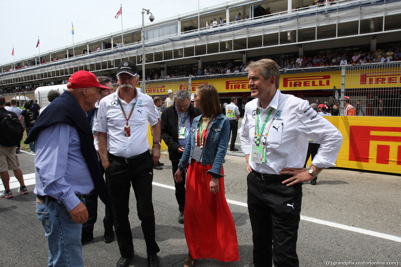 GP SPAGNA, 11.05.2014- Nikki Lauda (AU), Mercedes e Dr. Dieter Zetsche, Chairman of Daimler