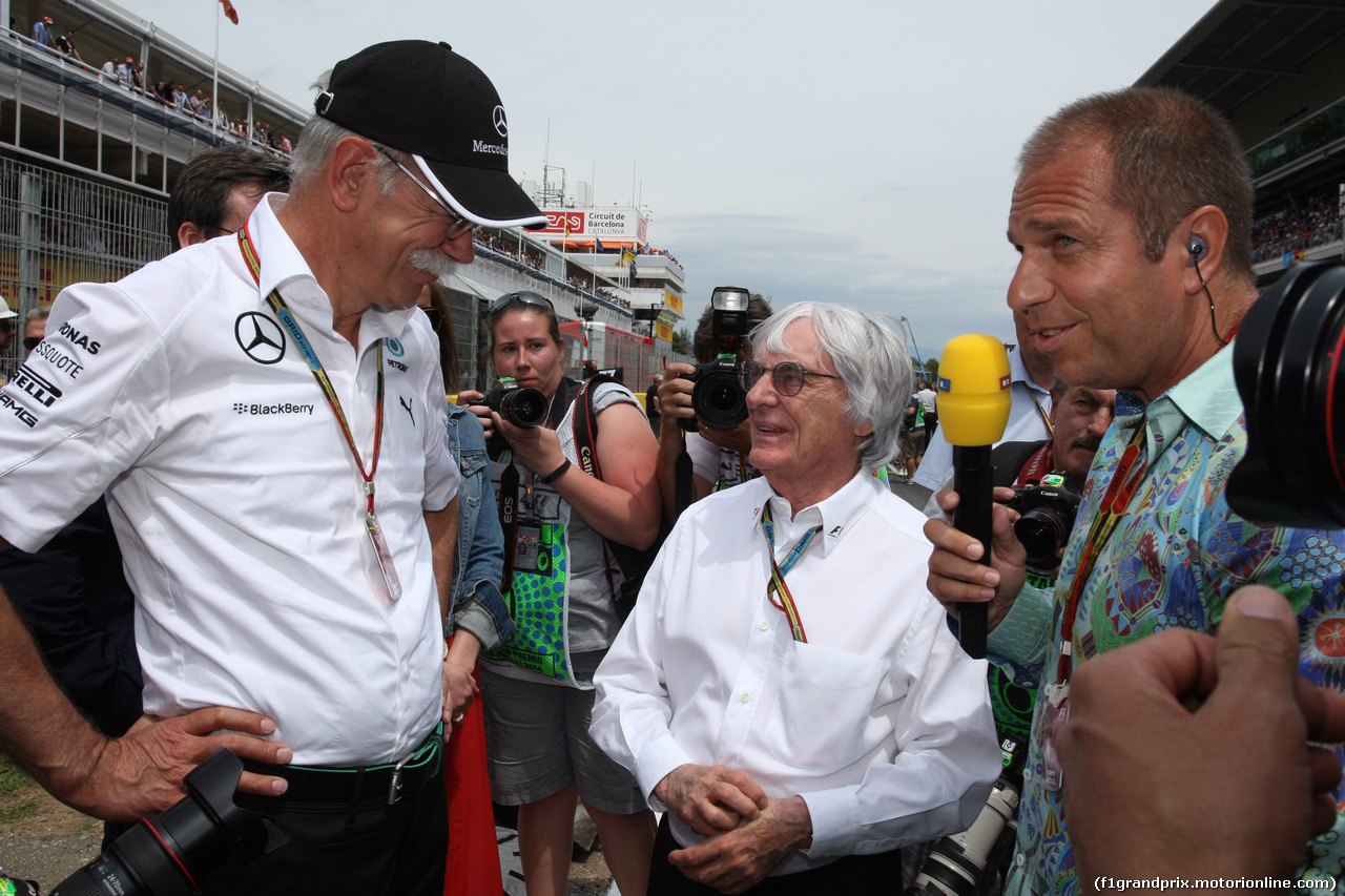 GP SPAGNA, 11.05.2014- Dr. Dieter Zetsche, Chairman of Daimler e Bernie Ecclestone (GBR), President e CEO of FOM