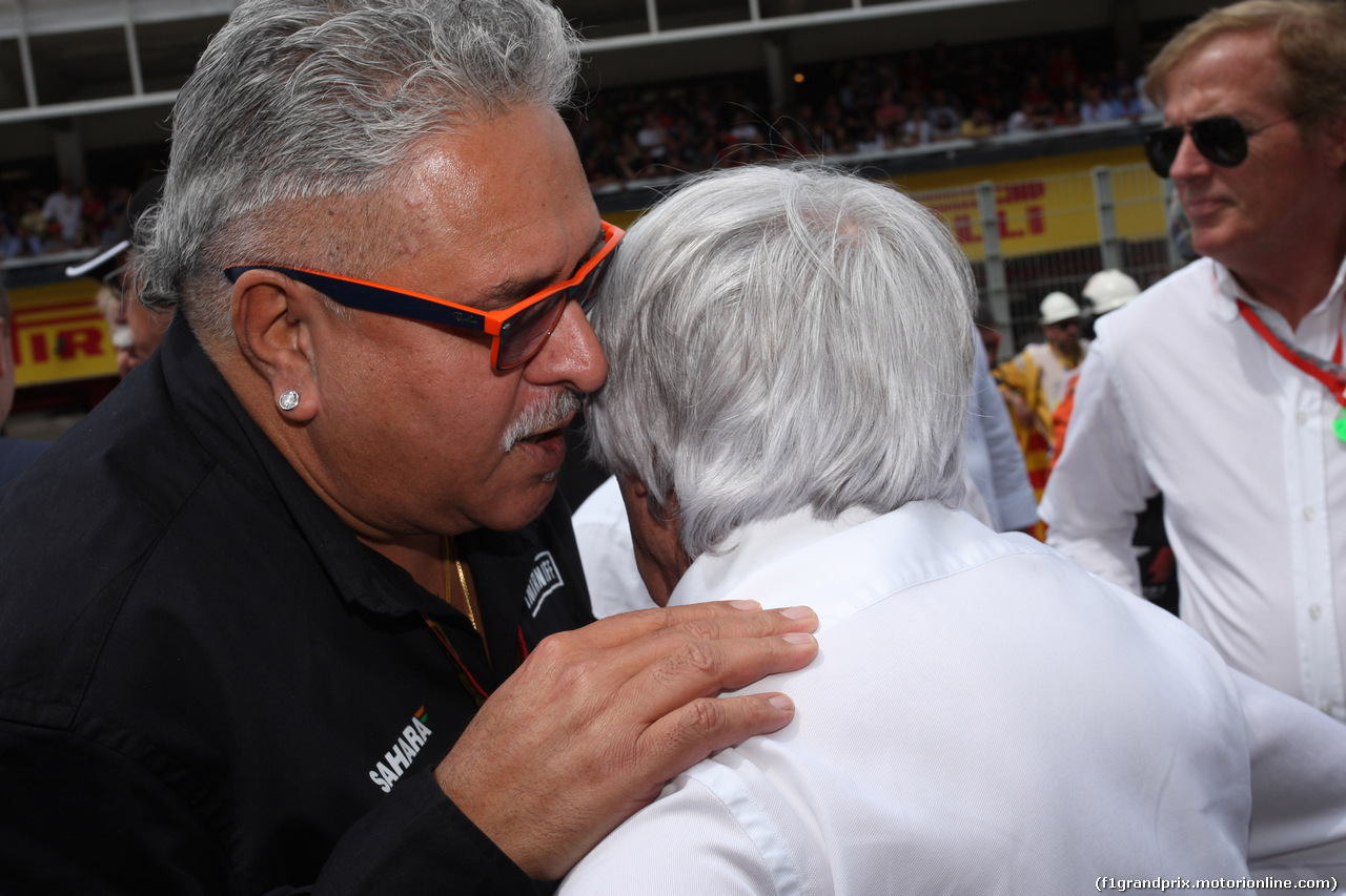 GP SPAGNA, 11.05.2014- Vijay Mallya (IND), Chairman e Managine Director Force India e Bernie Ecclestone (GBR), President e CEO of FOM