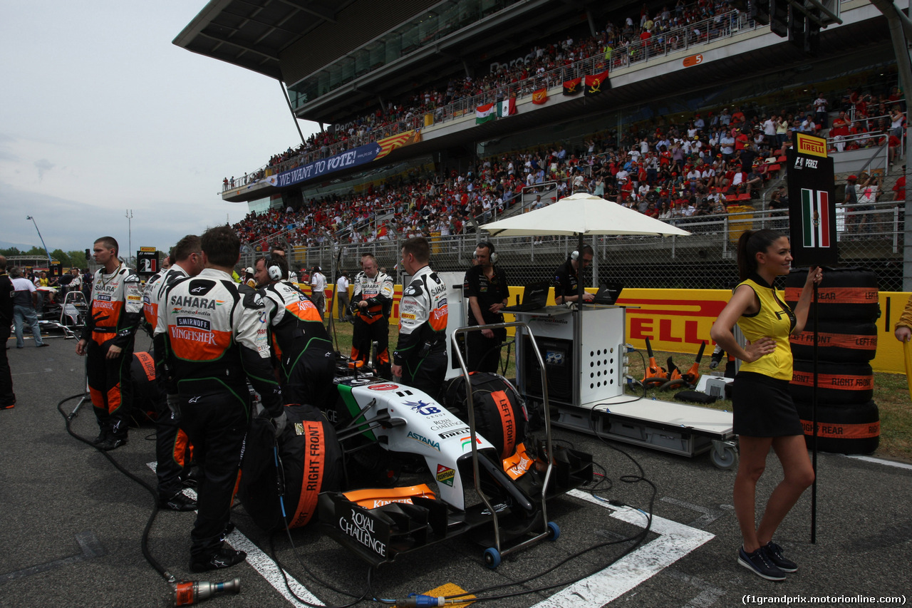 GP SPAGNA, 11.05.2014- Sergio Perez (MEX) Sahara Force India F1 VJM07