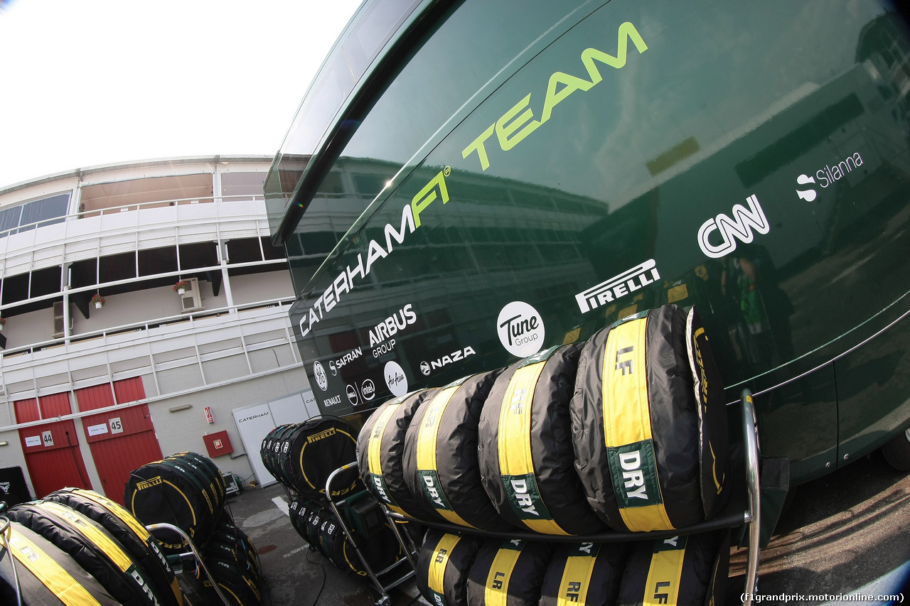 GP SPAGNA, 11.05.2014- Caterham trucks