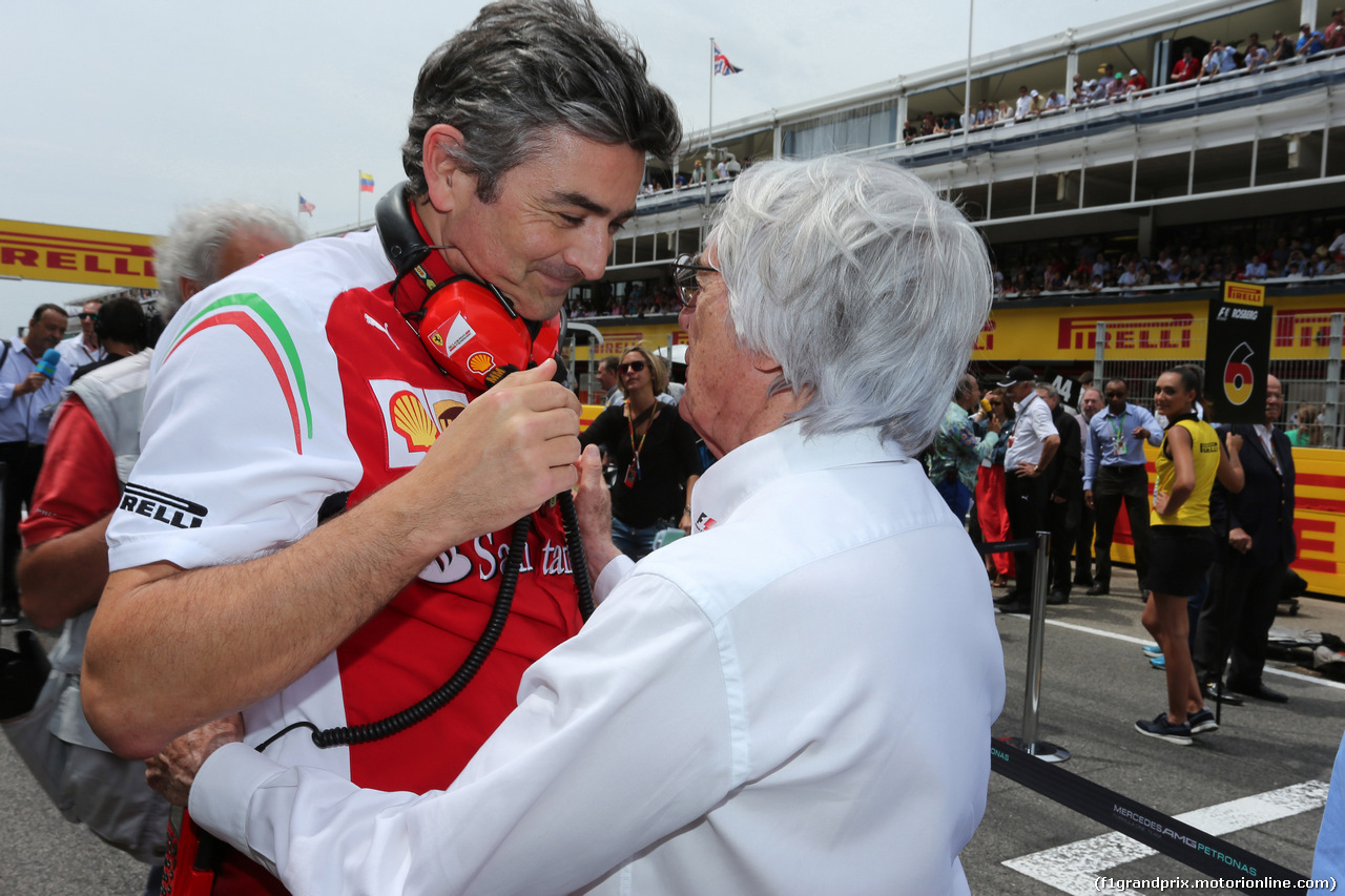 GP SPAGNA, 11.05.2014-  Gara, Marco Mattiacci (ITA) Team Principal, Ferrari e Bernie Ecclestone (GBR), President e CEO of FOM