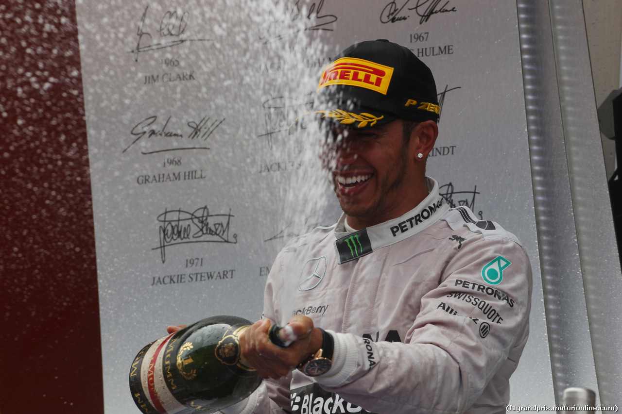 GP SPAGNA, 11.05.2014-  Gara, Lewis Hamilton (GBR) Mercedes AMG F1 W05 vincitore