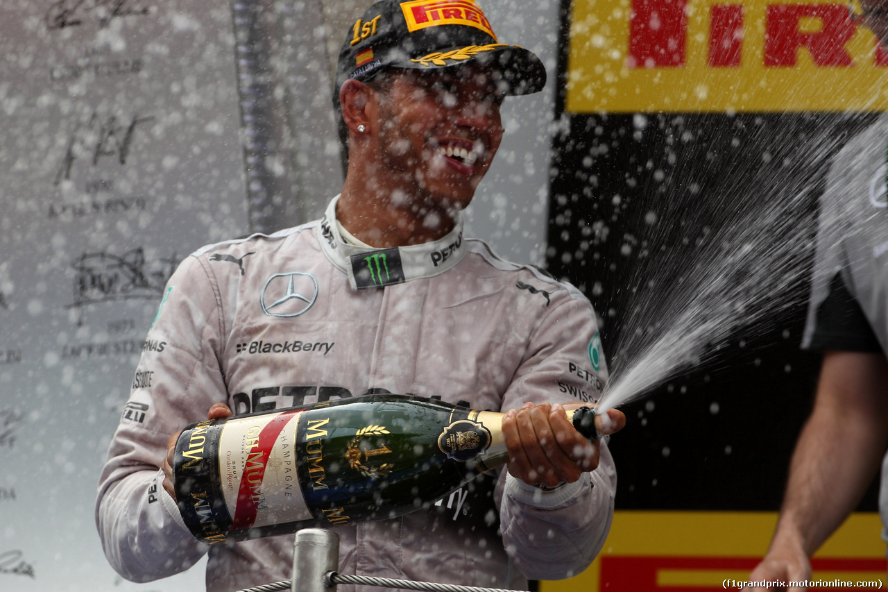 GP SPAGNA, 11.05.2014-  Gara, Lewis Hamilton (GBR) Mercedes AMG F1 W05 vincitore