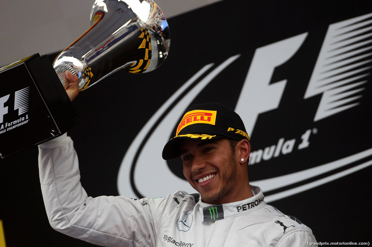 GP SPAGNA, 11.05.2014-  Gara, Lewis Hamilton (GBR) Mercedes AMG F1 W05 vincitore