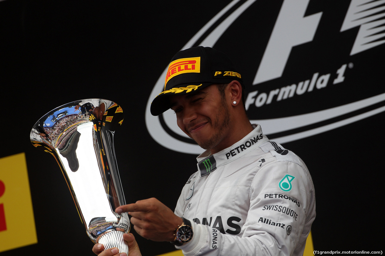 GP SPAGNA, 11.05.2014-  Gara, Lewis Hamilton (GBR) Mercedes AMG F1 W05 vincitore