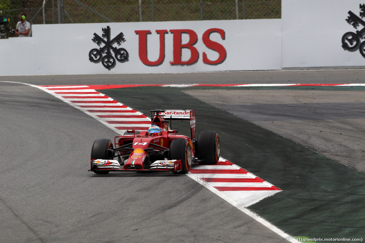 GP SPAGNA, 11.05.2014-  Gara, Fernando Alonso (ESP) Ferrari F14-T