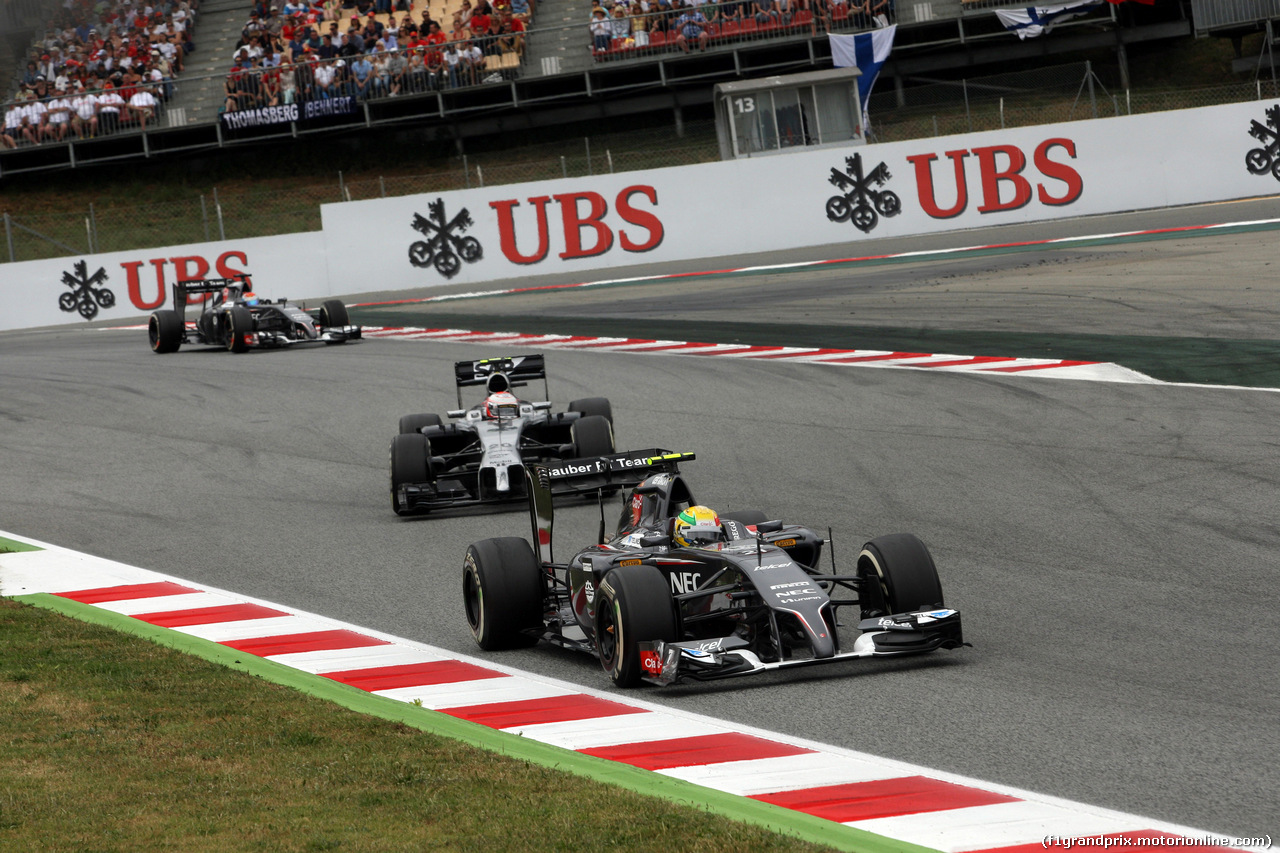 GP SPAGNA, 11.05.2014-  Gara, Esteban Gutierrez (MEX), Sauber F1 Team C33