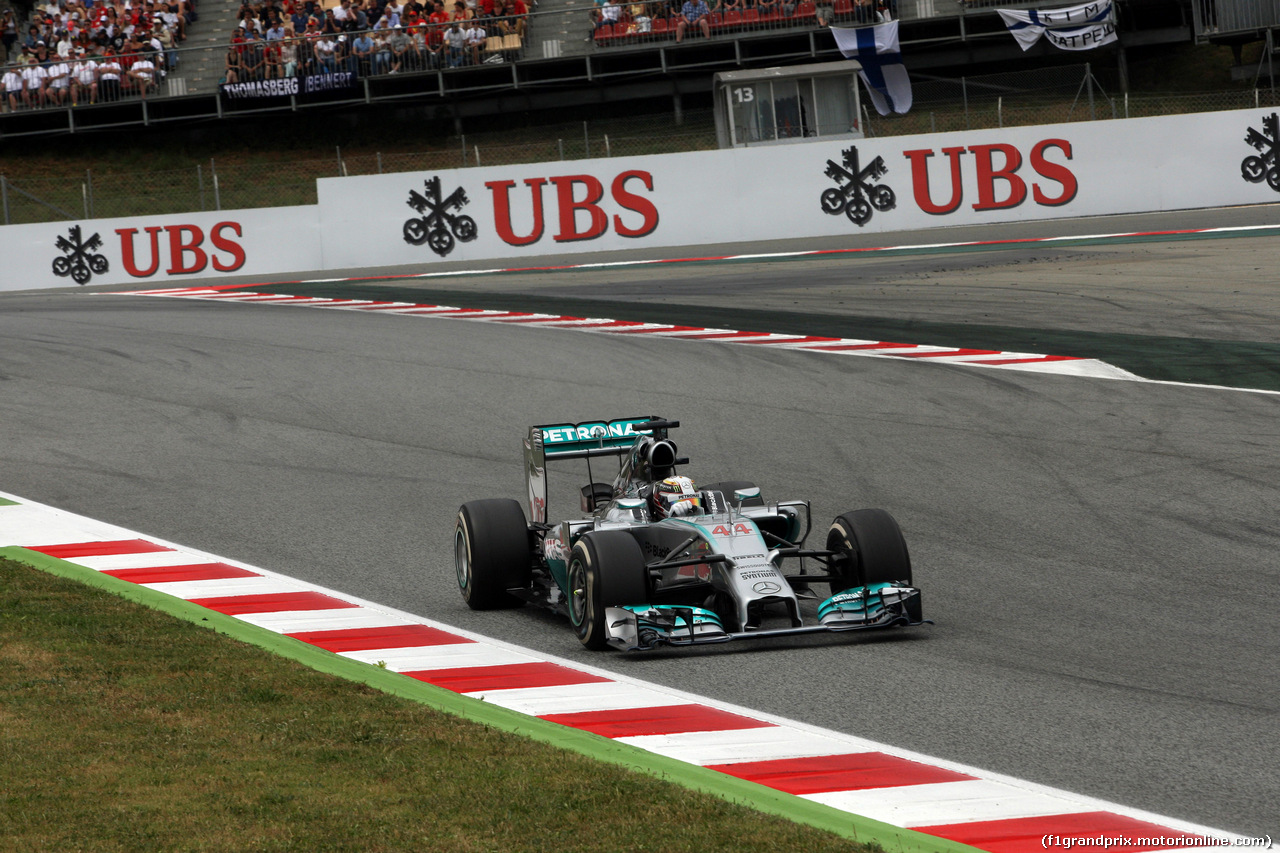 GP SPAGNA, 11.05.2014-  Gara, Lewis Hamilton (GBR) Mercedes AMG F1 W05