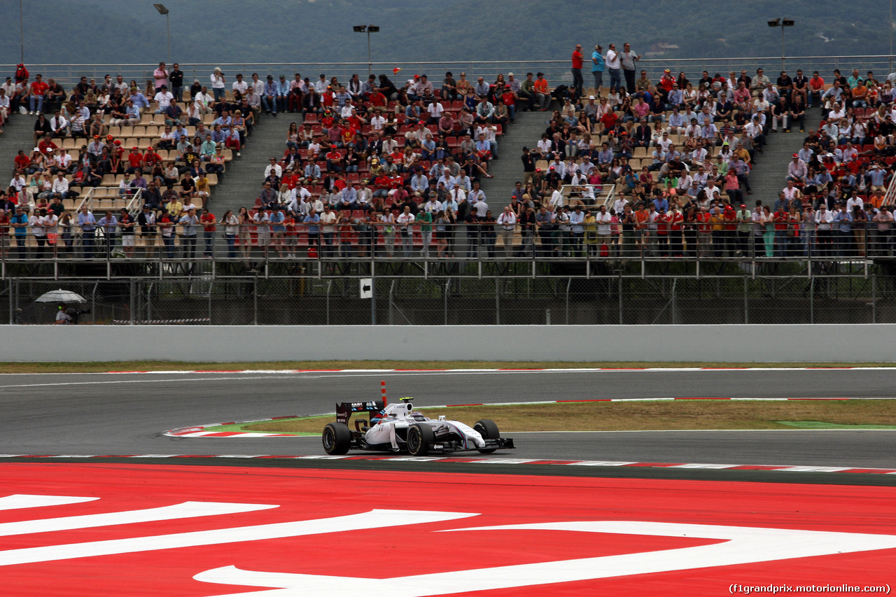 GP SPAGNA, 11.05.2014-  Gara, Valtteri Bottas (FIN) Williams F1 Team FW36