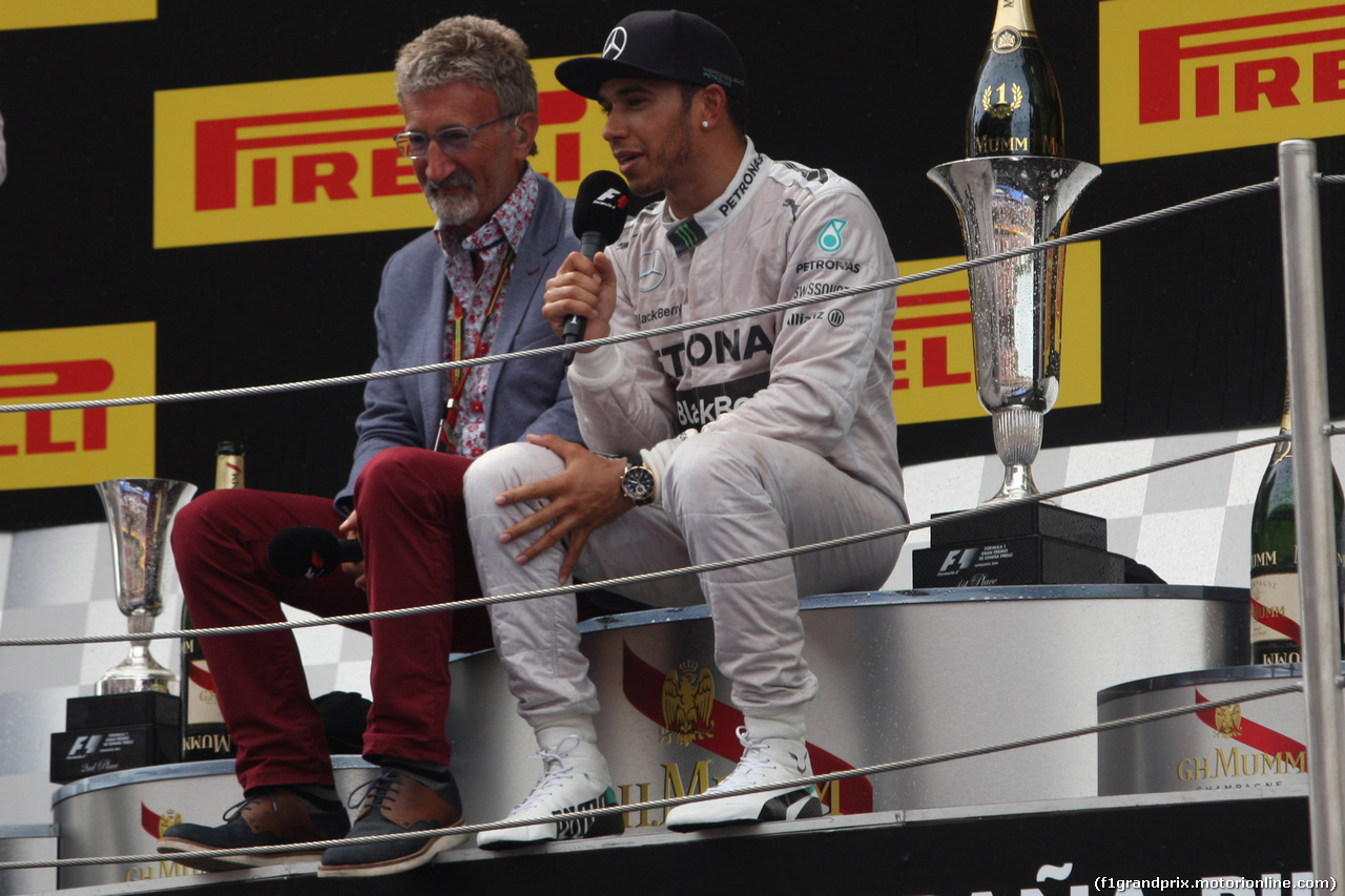 GP SPAGNA, 11.05.2014-  Gara, Eddie Jordi e Lewis Hamilton (GBR) Mercedes AMG F1 W05 vincitore