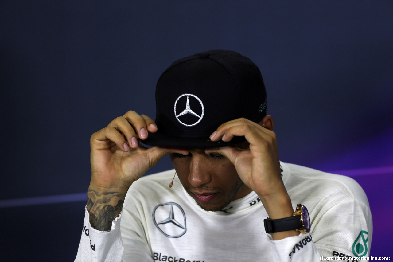 GP SPAGNA, 11.05.2014-  Gara, Conferenza Stampa, Lewis Hamilton (GBR) Mercedes AMG F1 W05