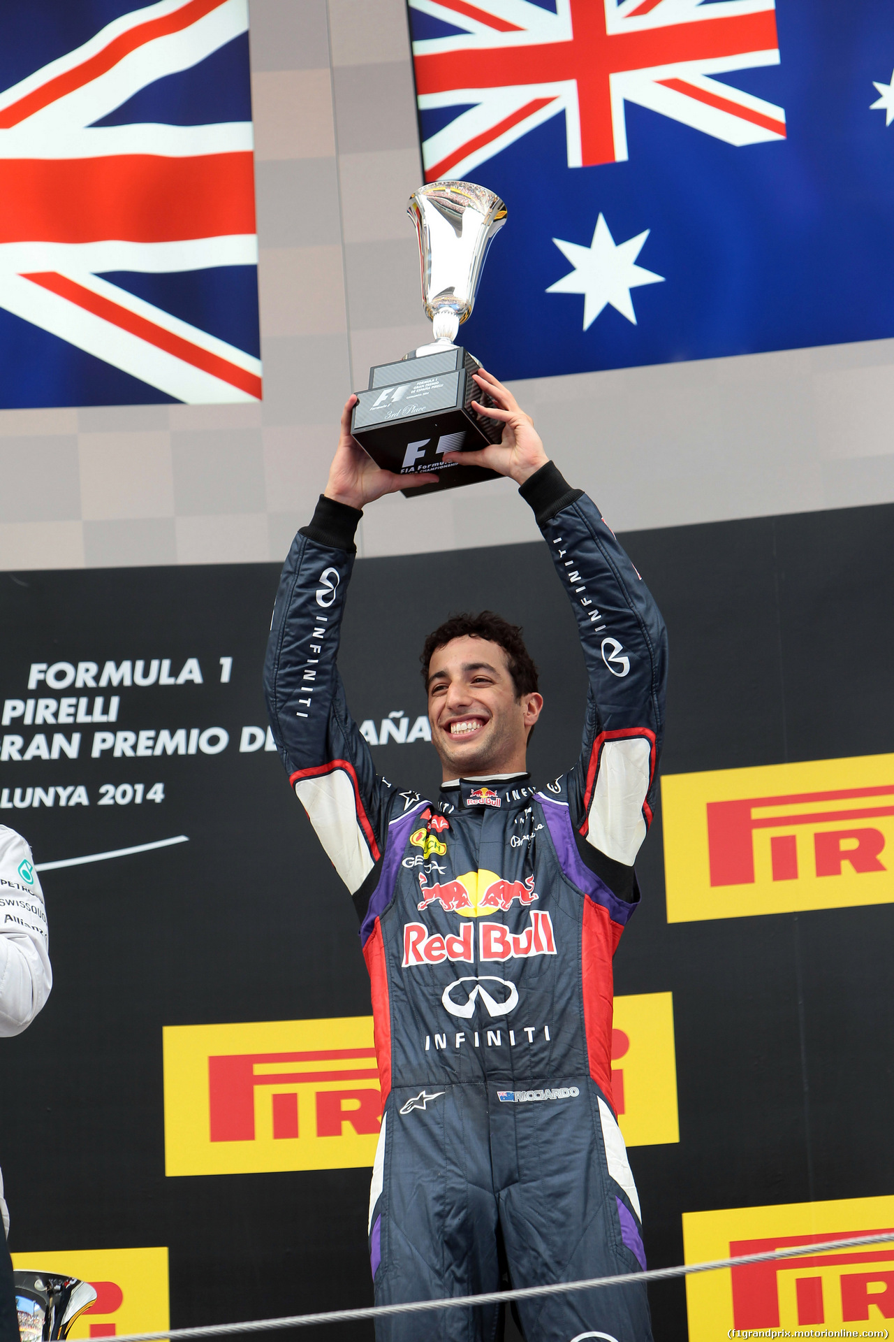 GP SPAGNA, 11.05.2014-  Gara, terzo Daniel Ricciardo (AUS) Red Bull Racing RB10