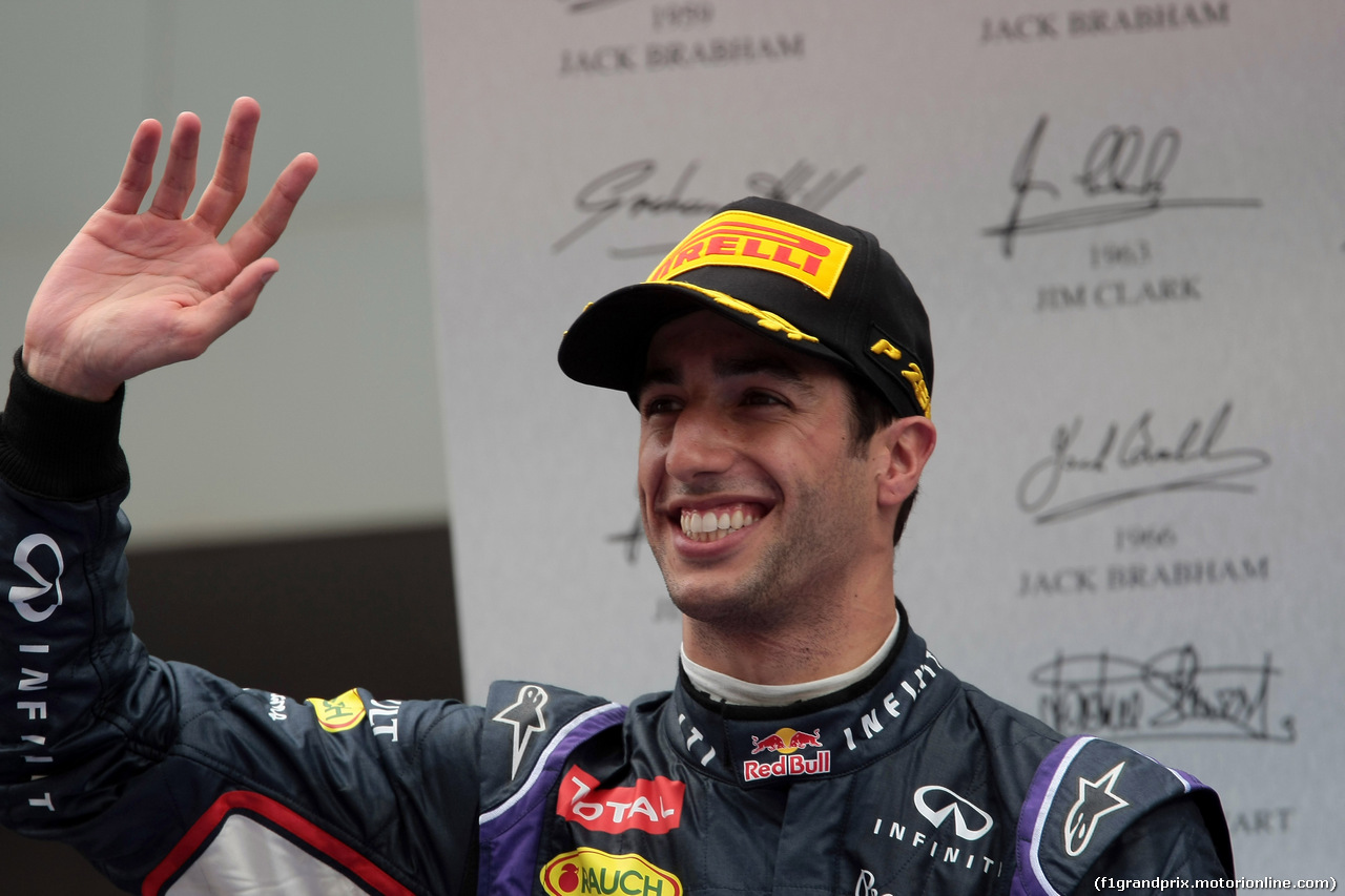 GP SPAGNA, 11.05.2014-  Gara, terzo Daniel Ricciardo (AUS) Red Bull Racing RB10