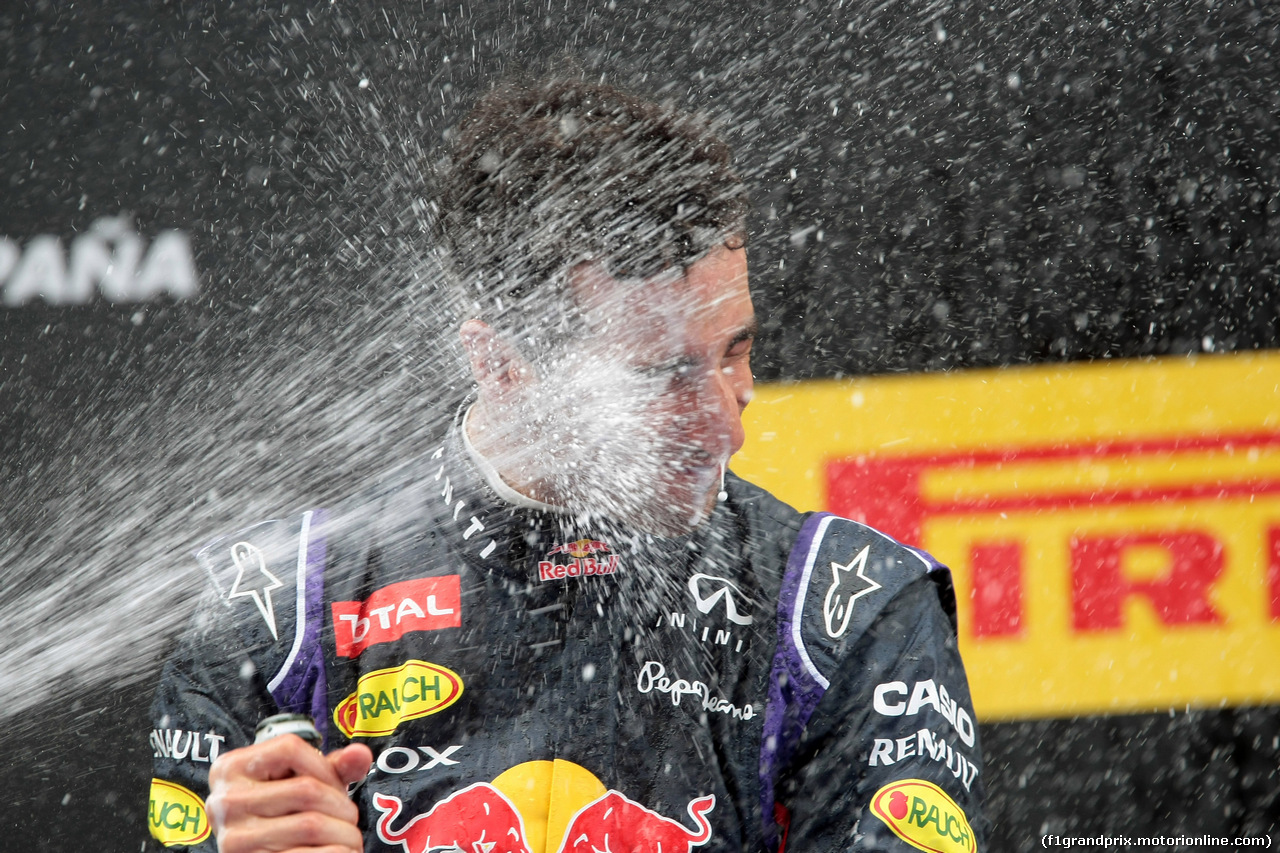 GP SPAGNA, 11.05.2014-  Gara, terzo Daniel Ricciardo (AUS) Red Bull Racing RB10