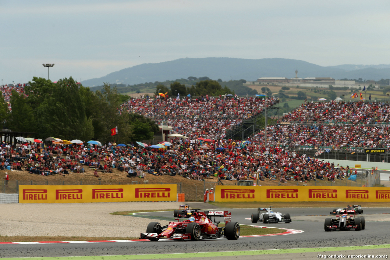 GP SPAGNA, 11.05.2014-  Gara, Fernando Alonso (ESP) Ferrari F14-T