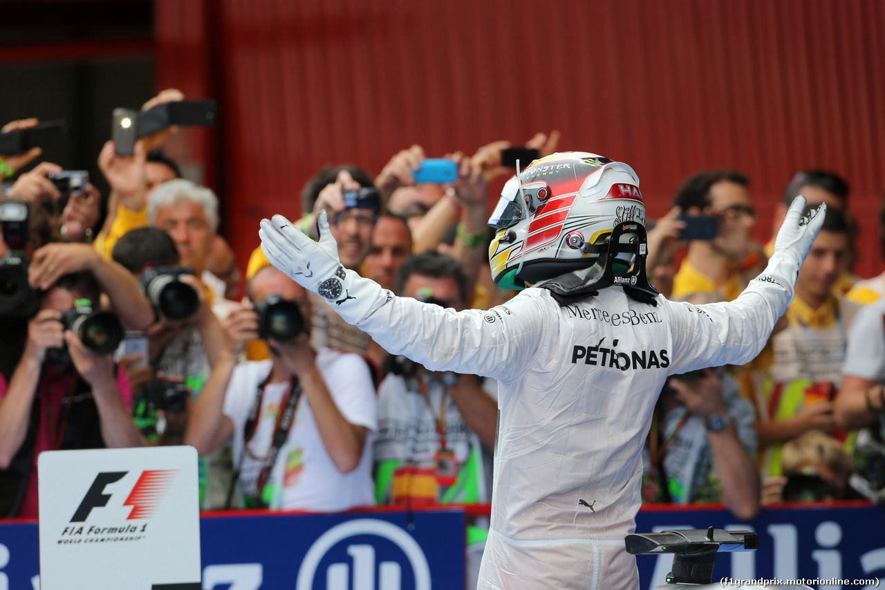 GP SPAGNA, 11.05.2014-  Gara, Lewis Hamilton (GBR) Mercedes AMG F1 W05 vincitore