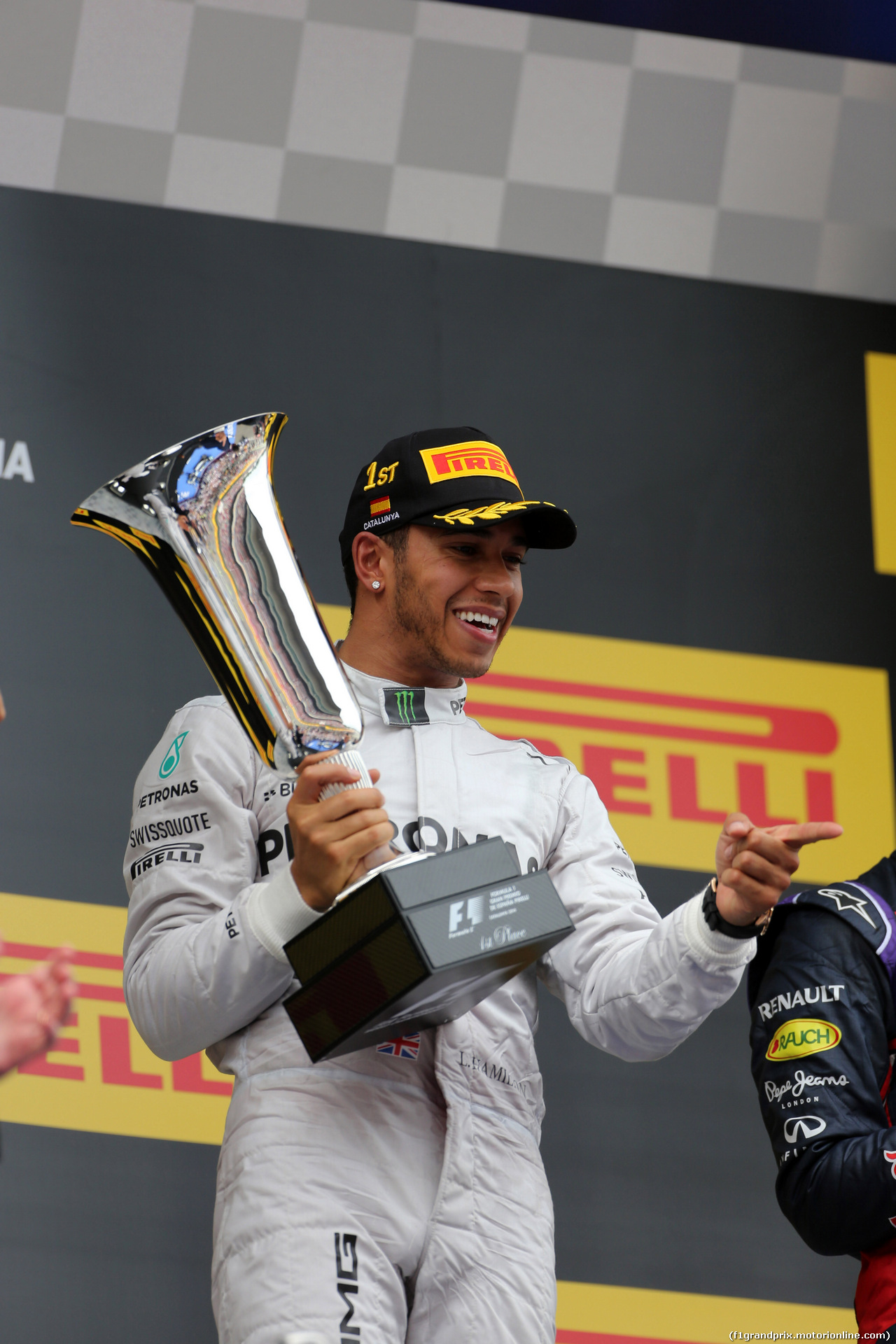 GP SPAGNA, 11.05.2014-  Gara, Lewis Hamilton (GBR) Mercedes AMG F1 W05 vincitore