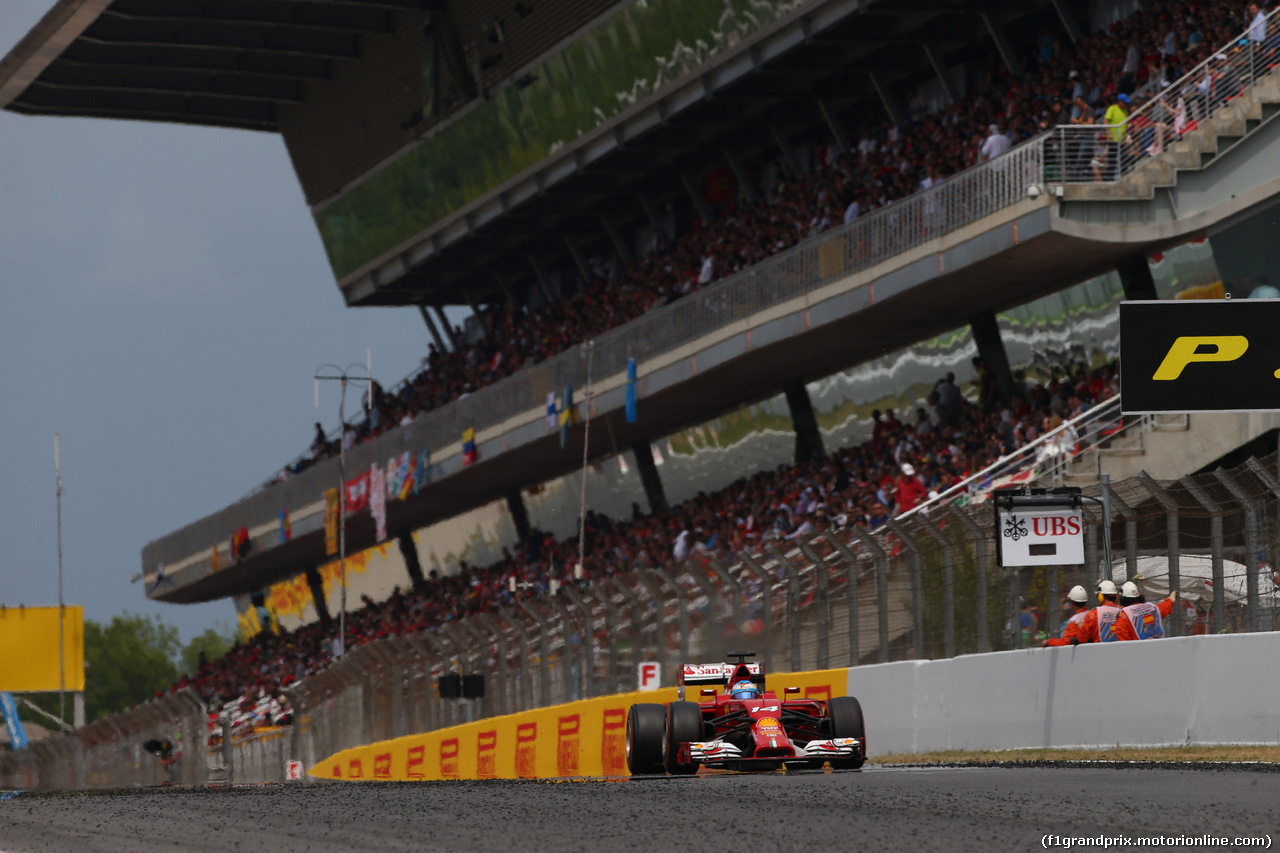 GP SPAGNA, 11.05.2014-  Gara, Fernando Alonso (ESP) Ferrari F14-T