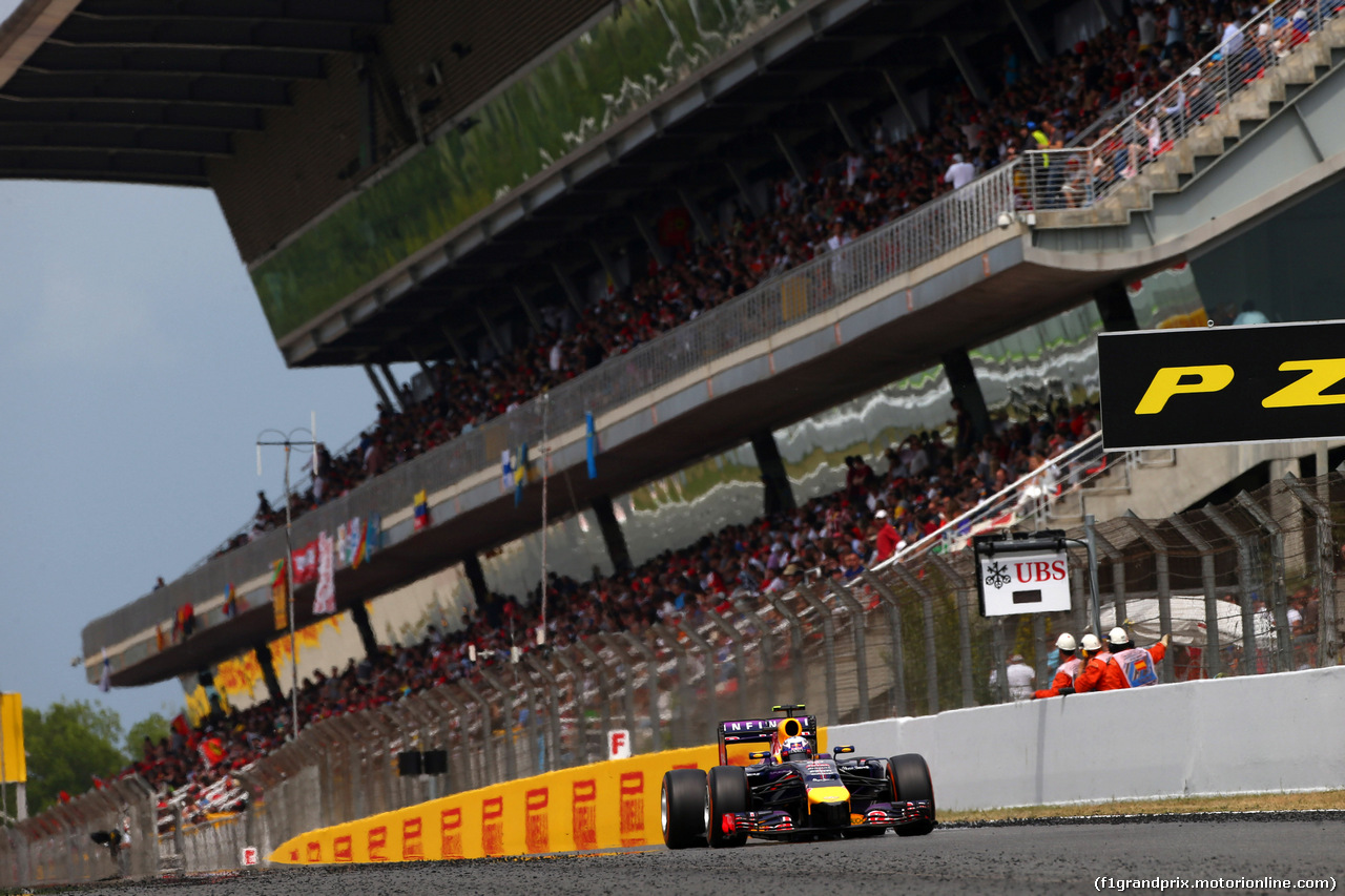 GP SPAGNA, 11.05.2014-  Gara,Daniel Ricciardo (AUS) Red Bull Racing RB10