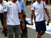 GP SPAGNA, 11.05.2014- Lewis Hamilton (GBR) Mercedes AMG F1 W05 e Felipe Massa (BRA) Williams F1 Team FW36 with his son Felipimho